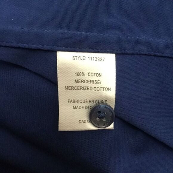 ANTHONY of London blue 100% cotton sleeveless button down shirt 3XL - Picture 10 of 14